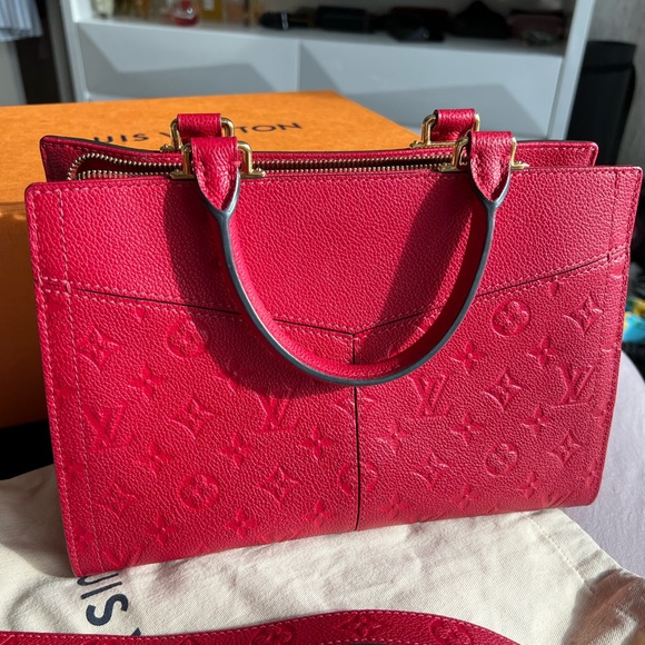 Monogram Sully PM Red Handbag - Picture 2 of 9